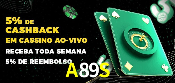 Promoções do cassino ao Vivo A89S